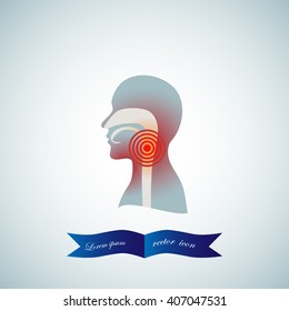 human,  throat, pain, vector,