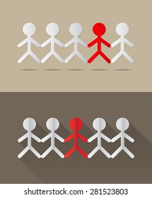 Human together concept. Vector illustration
