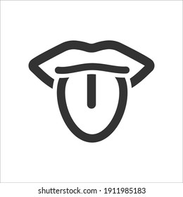Icono de lengua humana, gráficos vectoriales