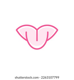 Diseño de logotipo creativo para la simplicidad de la lengua humana