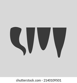 human tongue vector icon. tongue symbol.