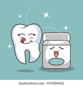 human tooth character icon vector illustration graphic