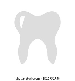 Human tooth isolated icon