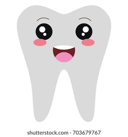 human tooth kawaii character