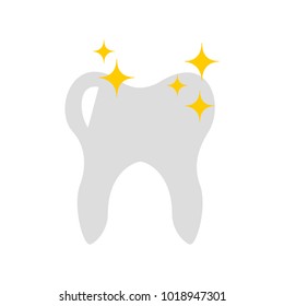 Human tooth with stars