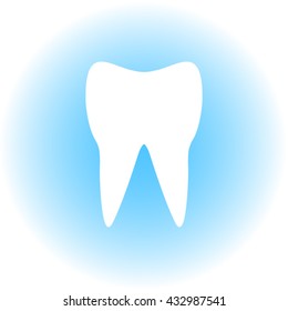human tooth, vector icon