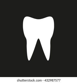 human tooth, vector icon