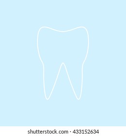 human tooth, vector icon