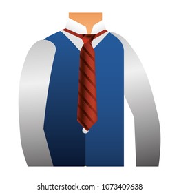 human torso elegant with tie