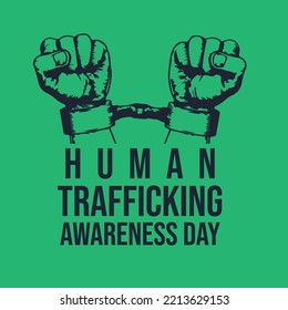 Human Trafficking Awareness Day, Held On 11 January.