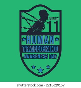 Human Trafficking Awareness Day, Held On 11 January.