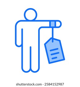 Human Trafficking Icon Element For Design