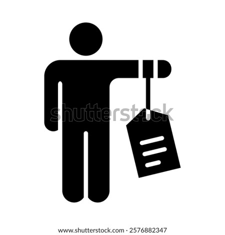 Human Trafficking Icon Element For Design