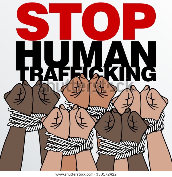 Human Trafficking Vector Template Stock Vector Royalty Free 350172422 0635