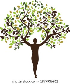 Human Tree Branch Hands Stock Vector (Royalty Free) 1977936962 ...