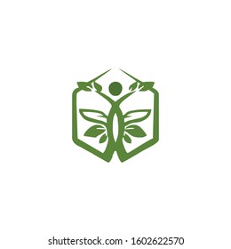 Human Tree Creative Concept Logo Design Template