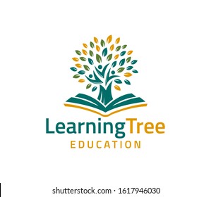 Human Tree Life Logo Design Vector Inspiration, Education Logo Design