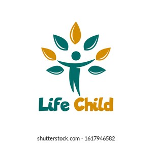 Human Tree Life Logo Design Vector Inspiration