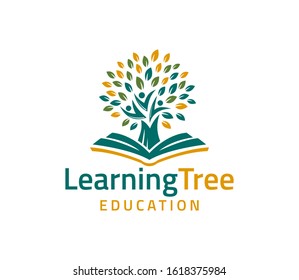 Human Tree Life Logo Design Vector Inspiration, Education Logo Design