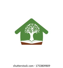 Human tree logo design. Leader education logo design.	