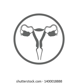 Human Uterus icon symbol vector