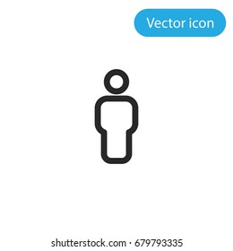 Human vector icon, illustration symbol