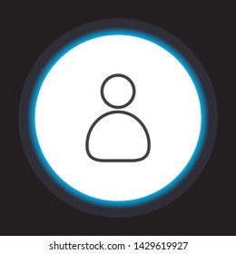 Human Vector icon . Lorem Ipsum Illustration design