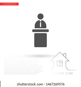 Human Vector icon . Lorem Ipsum Illustration design
