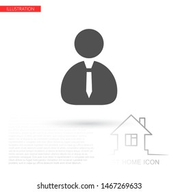 Human Vector icon . Lorem Ipsum Illustration design