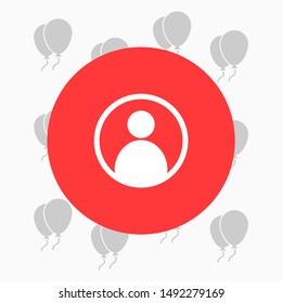 Human Vector icon . Lorem Ipsum Illustration design