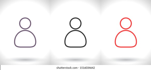 Human Vector icon . Lorem Ipsum Illustration design