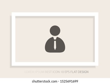 Human Vector icon . Lorem Ipsum Illustration design