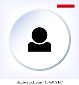 Human vector icon , lorem ipsum Flat design