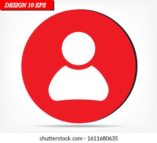 Human vector icon , lorem ipsum Flat design