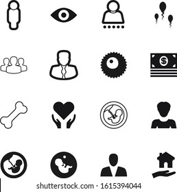 human vector icon set such as: reproduction, set, paper, group, gift, client, exchange, check, verify, ovum, ovary, buy, hold, reproductive, computer, conceptual, safe, animal, simple, verified