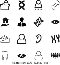 human vector icon set such as: round, see, sound, xy, leadership, food, sight, sense, small, partnership, construction, friend, employee, meal, chemical, customers, career, community, model, teeth