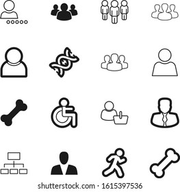 human vector icon set such as: technology, evolution, transportation, athlete, tie, tree, face, organization, users, dna, pyramid, run, replicated, leadership, simple, customers, sport, market, mark