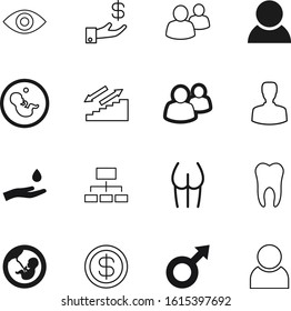 human vector icon set such as: chart, stairs, eyeball, view, agent, diagram, climbing, environment, holding, sex, tax, model, toothache, infographic, butt, eye, face, building, part, curve, figure