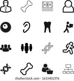 human vector icon set such as: adult, cell, shop, dollar, parcel, diagram, online, care, users, action, runner, package, service, face, buy, friend, egg, dental, hearing, reproductive, fertilization
