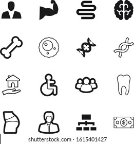 human vector icon set such as: payment, customer, chair, template, intelligence, hierarchy, seat, retail, meal, estate, portrait, colon, work, abstract, community, traffic, reproductive, outline