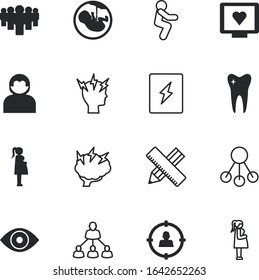human vector icon set such as: fetal, fitness, employees, innovation, stages, right, direction, thin, life, button, worker, happy, targeted, index, pain, businesman, tumor, umbilical, pose, dental
