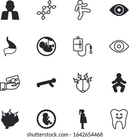 human vector icon set such as: spiral, evolution, cell, mouth, stomach, genetic, success, problem, deposit, modern, diabetes, cash, loan, gestation, expecting, donation, set, biotechnology, hand