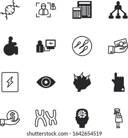 human vector icon set such as: biochemistry, semen, frontal, rounded, gear, pattern, procreation, resources, diabetes, set, body, potential, heart, cardiogram, pointing, intellectual, telomeres