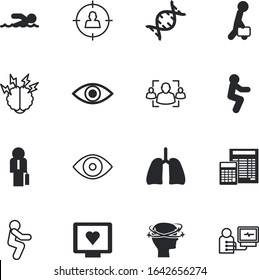 human vector icon set such as: resonance, magnifying, recruit, targeting, girl, personnel, cancer, calculator, process, customer, gear, repair, evolution, attack, headache, electronic, resources