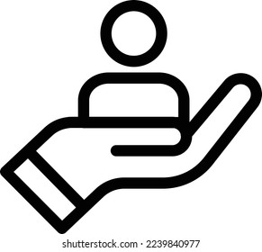 ilustración del vector humano en un fondo transparente. Símbolos de calidad superior. Iconos vectoriales de línea delgada para el diseño de conceptos y gráficos. 