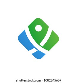 Human vector logo icon illustration

