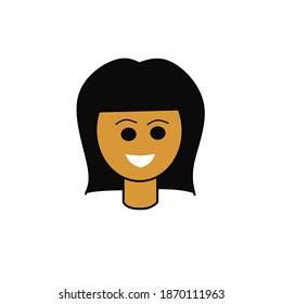 Human vector with smile expression