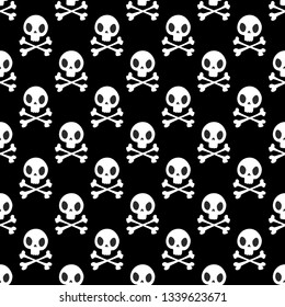 Human vector stylized skull and bones. Great for label, print, packaging, fabric. Modern vector design for the fabric.