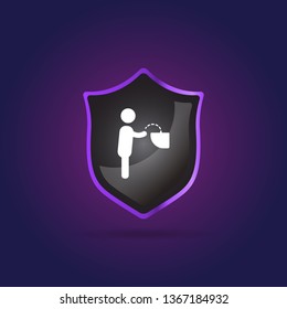 human washing hand icon