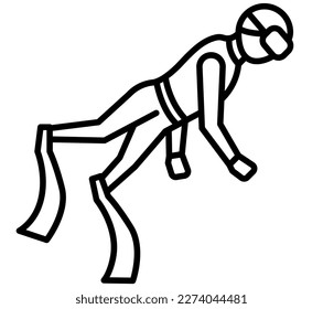 human wearing wetsuit diving character.